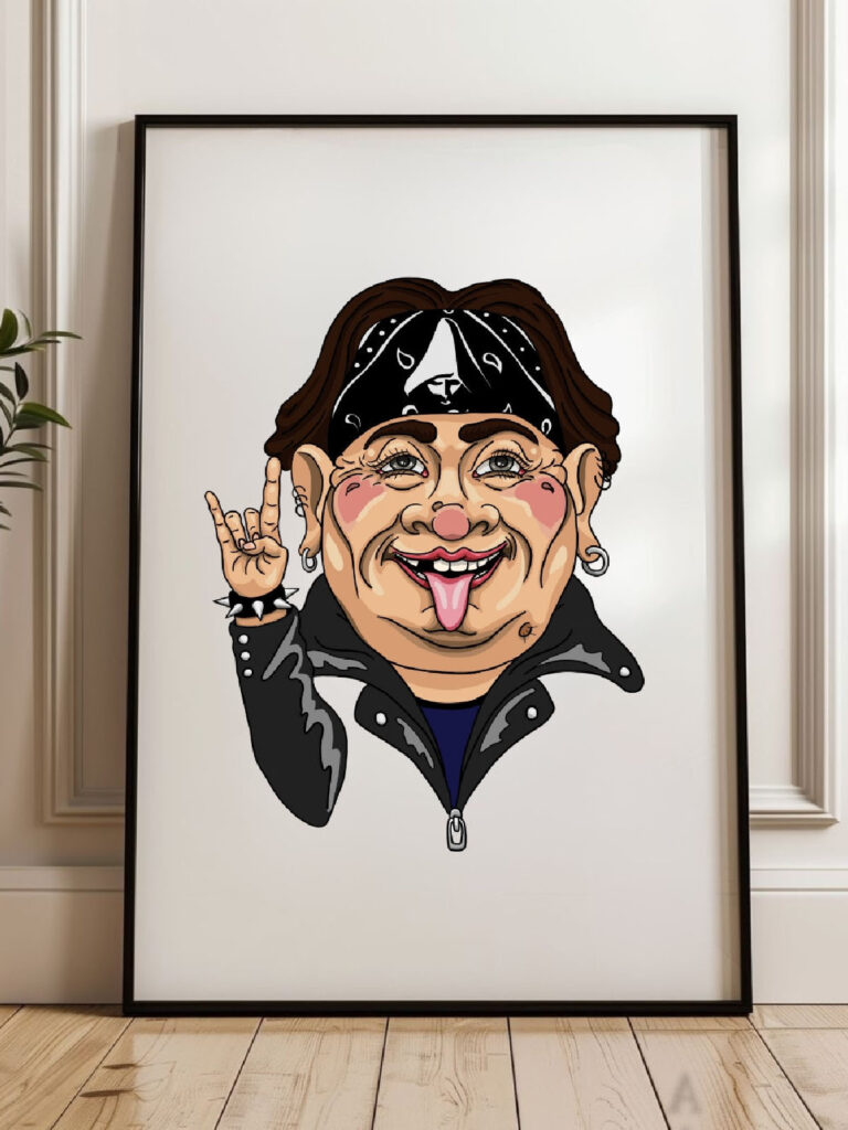 Lamina Gigantilla Zurbaran Rock Cojonuda Studio Burgos Arte